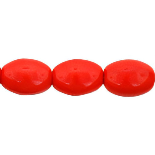 Czech Rice Beads 8 x 6mm Opaque Red (25pcs)