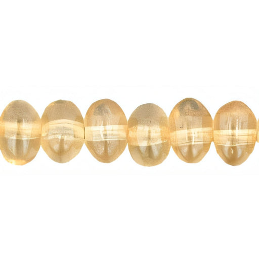 Czech Nugget Spacers 6 x 4mm Luster - Transparent Champagne (50pcs)