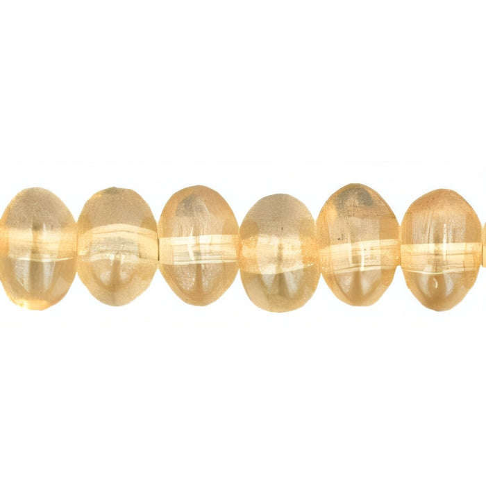 Czech Nugget Spacers 6 x 4mm Luster - Transparent Champagne (50pcs)