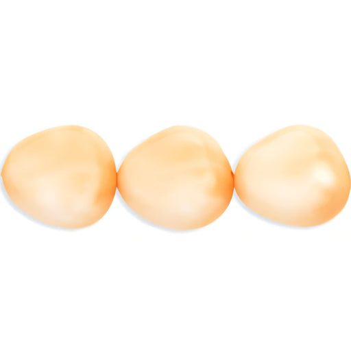 Czech Pearl Coat - Nugget 11 x 9mm Cornmeal (50pcs)