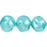 Czech Pearl Coat - Whirl Round 10mm: Pearl - Aqua (50pcs)