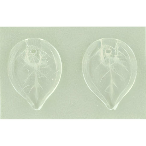 Czech Flat Leaves 18 x 13mm Crystal (25pcs)