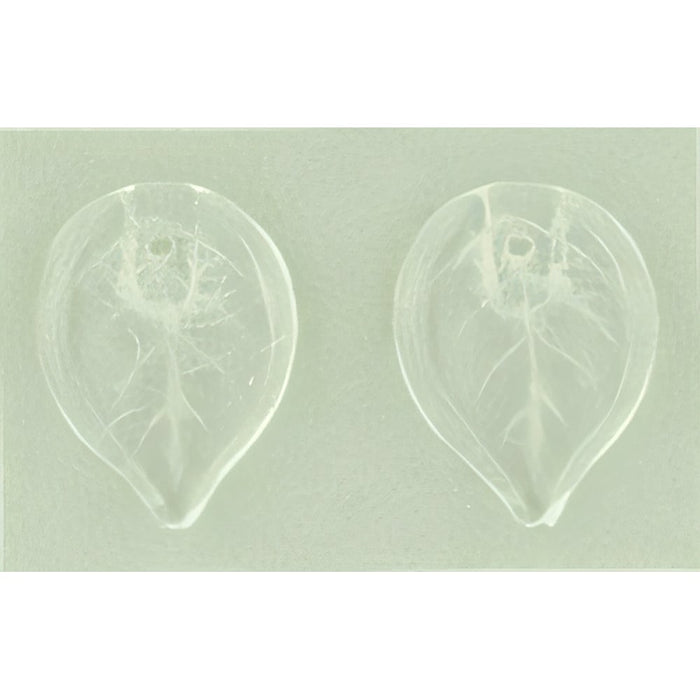 Czech Flat Leaves 18 x 13mm Crystal (25pcs)