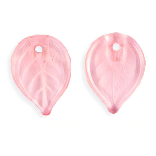 Czech Flat Leaves 18 x 13mm Rosaline (25pcs)