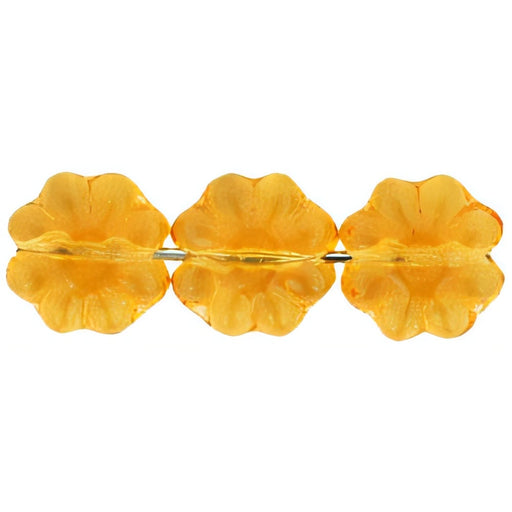 Czech Daisy Discs 9mm Med Topaz (25pcs)