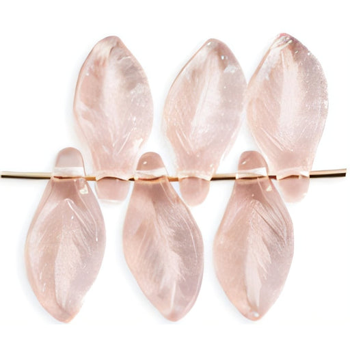 Czech Leaves 13 x 6mm Rosaline (25pcs)