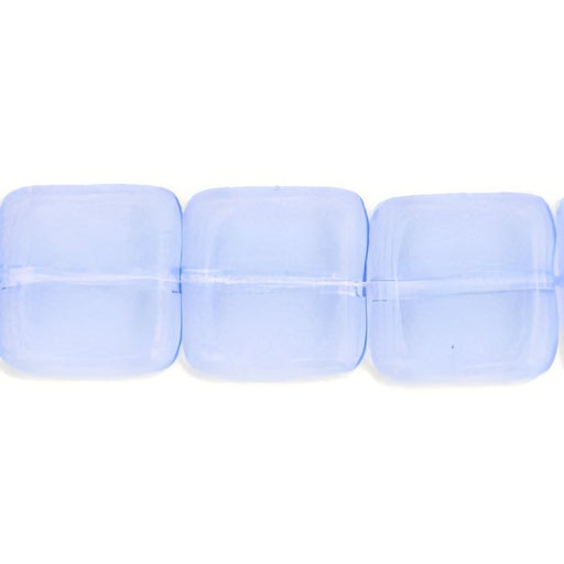 Czech Flat Squares 9mm Lt Sapphire (25pcs)