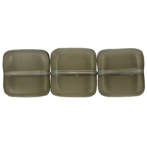 Czech Flat Squares 9mm Black Diamond (25pcs)