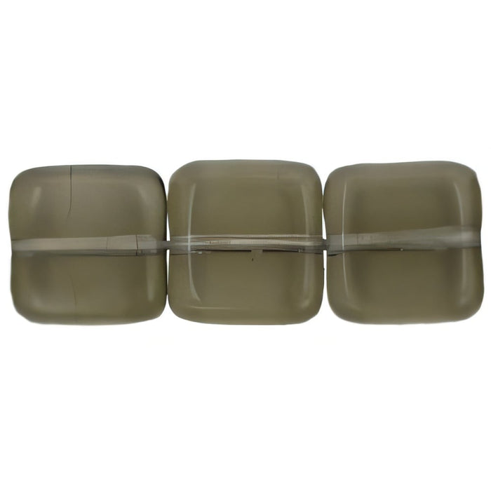 Czech Flat Squares 9mm Black Diamond (25pcs)