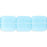 Czech Flat Squares 9mm Milky Aquamarine (25pcs)