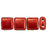 Czech CzechMates Tile Bead 6mm ColorTrends: Saturated Metallic Cranberry (50pcs)