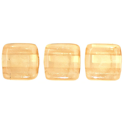Czech CzechMates Tile Bead 6mm Luster - Transparent Champagne (50pcs)