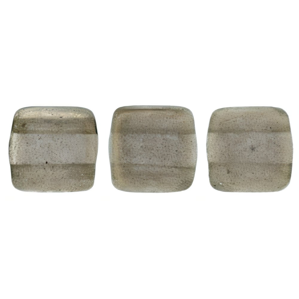 Czech CzechMates Tile Bead 6mm Halo - Ash (50pcs)
