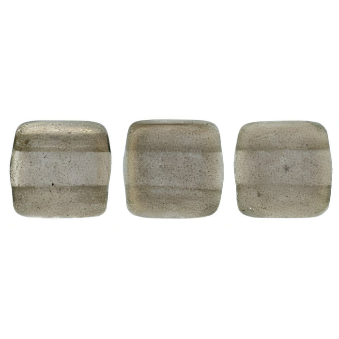 Czech CzechMates Tile Bead 6mm Halo - Ash (50pcs)