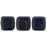 Czech CzechMates Tile Bead 6mm Cobalt - Picasso (50pcs)