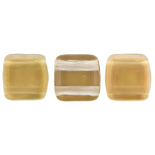 Czech CzechMates Tile Bead 6mm Twilight - Crystal (50pcs)