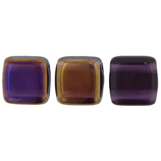 Czech CzechMates Tile Bead 6mm Twilight - Tanzanite (50pcs)