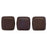 Czech CzechMates Tile Bead 6mm Chocolate Brown - Matte Bronze Vega (50pcs)
