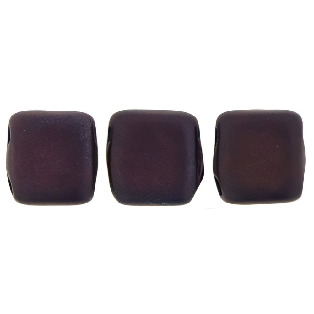 Czech CzechMates Tile Bead 6mm Navy - Matte Vega (50pcs)