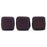 Czech CzechMates Tile Bead 6mm Navy - Matte Vega (50pcs)