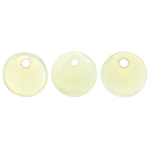 Czech Lentils 6mm Milky Jonquil (50pcs)