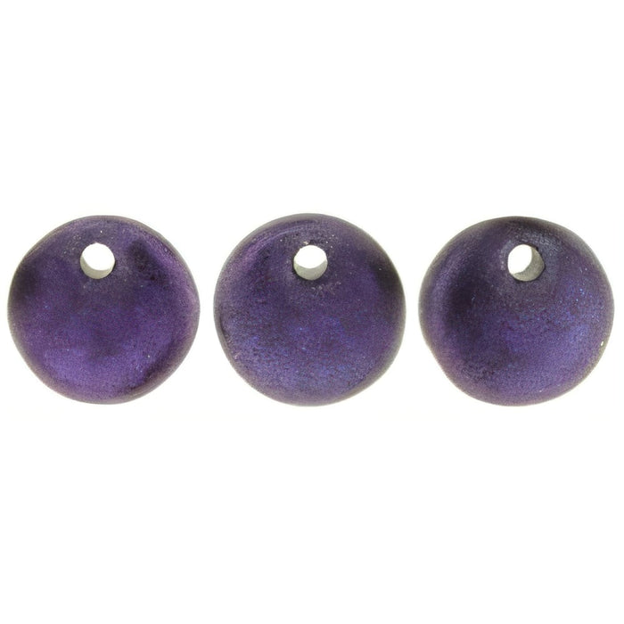 Czech Lentils 6mm Chrome - Purple (50pcs)