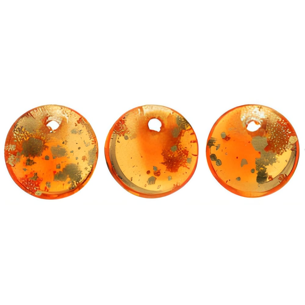 Czech Lentils 6mm Coated - Sunshine Dust (50pcs)