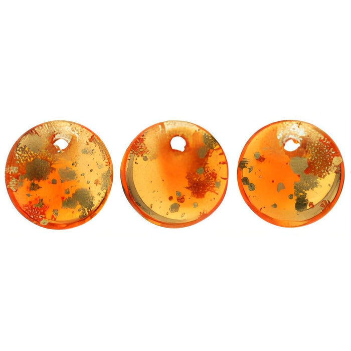 Czech Lentils 6mm Coated - Sunshine Dust (50pcs)