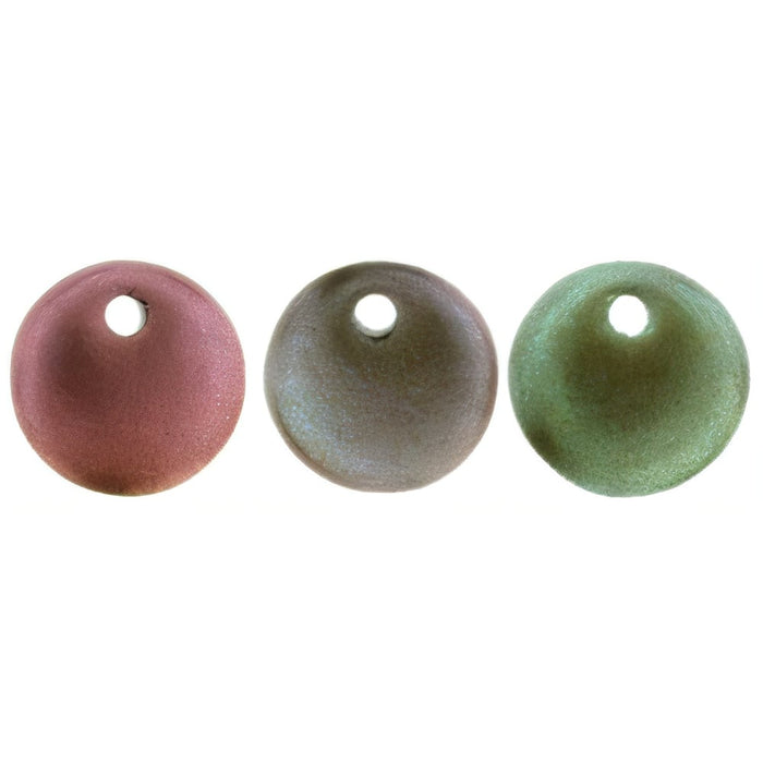 Czech Lentils 6mm Matte - Metallic Bronze Iris (50pcs)