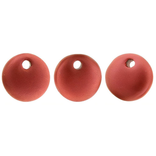 Czech Lentils 6mm Matte - Metallic Lava (50pcs)