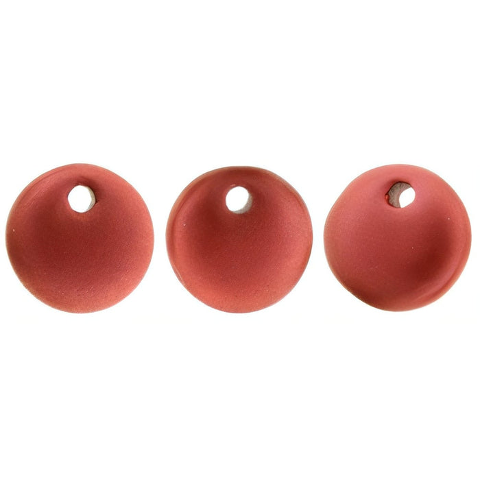 Czech Lentils 6mm Matte - Metallic Lava (50pcs)