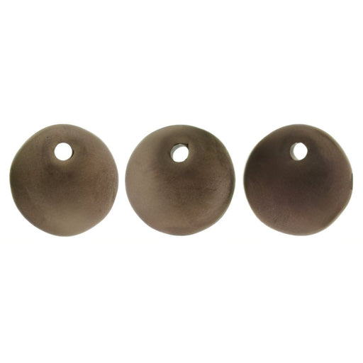 Czech Lentils 6mm Matte - Dk Bronze (50pcs)