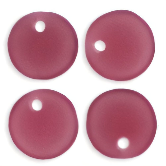 Czech Lentils 6mm Matte - Fuchsia (50pcs)