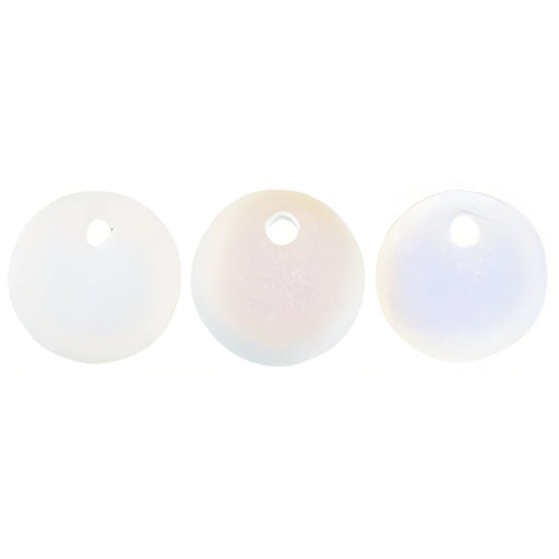 Czech Lentils 6mm Matte - Crystal AB (50pcs)