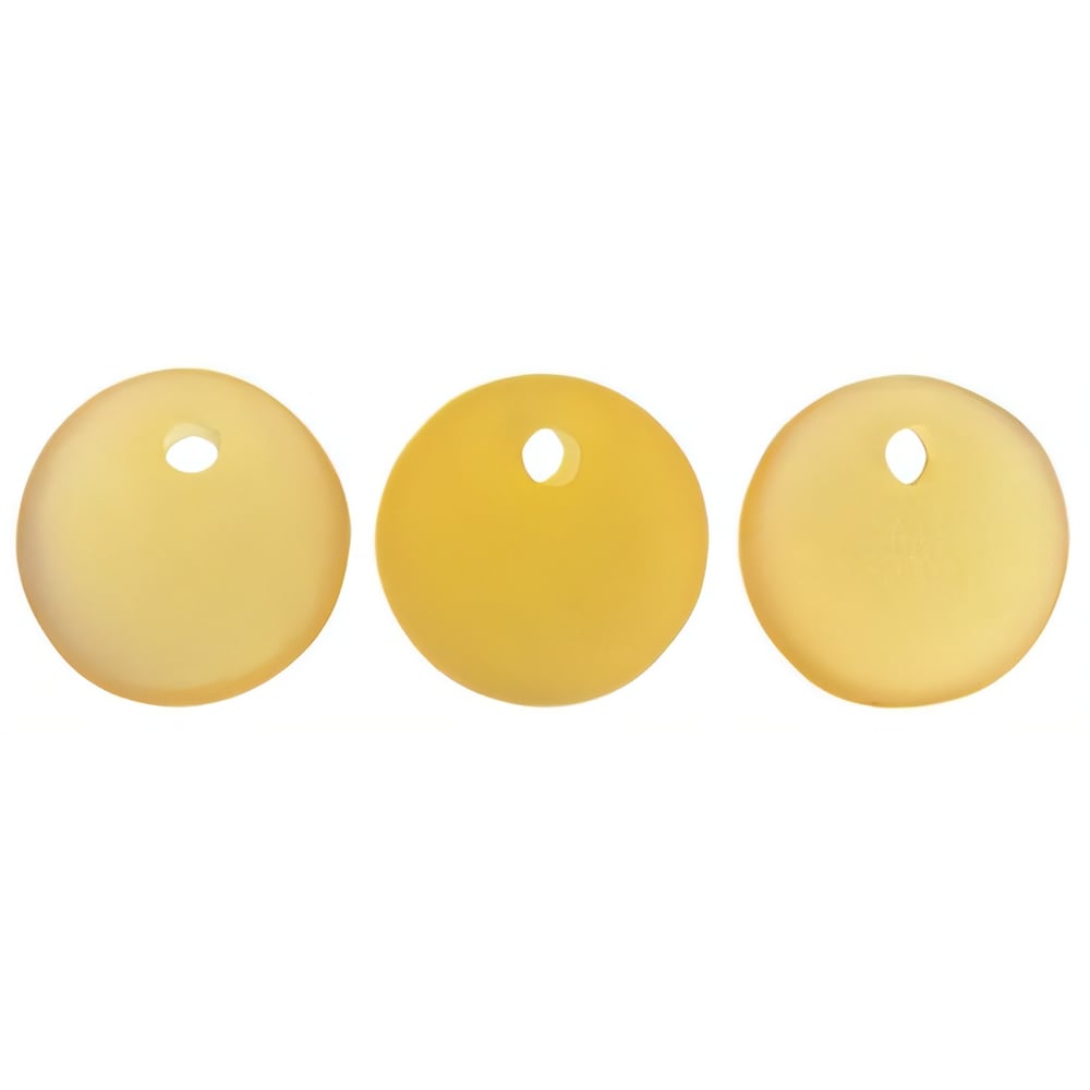 Czech Lentils 6mm Matte - Med Topaz AB (50pcs)