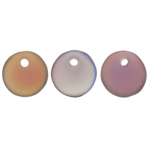 Czech Lentils 6mm Matte - Amethyst AB (50pcs)