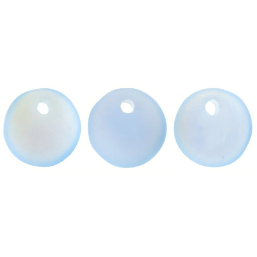 Czech Lentils 6mm Matte - Lt Sapphire AB (50pcs)