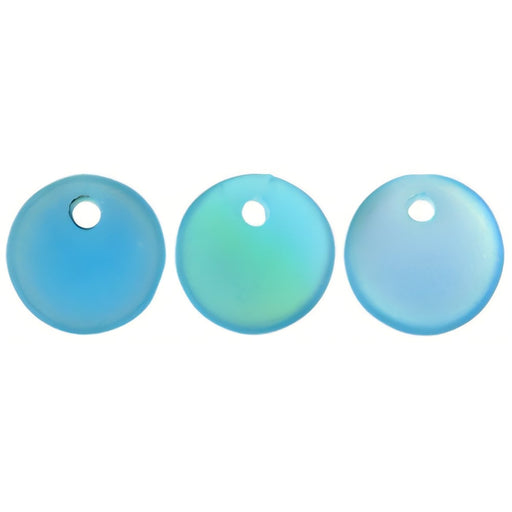 Czech Lentils 6mm Matte - Teal AB (50pcs)