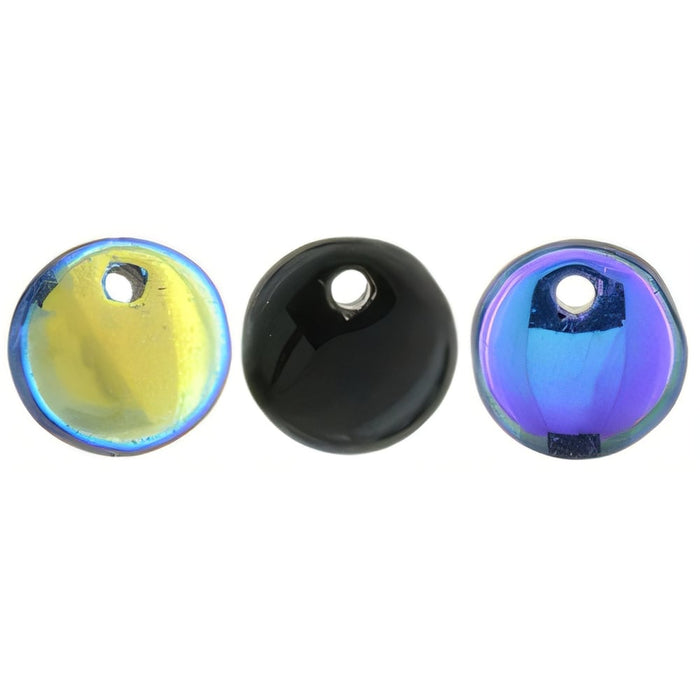 Czech Lentils 6mm Jet AB (50pcs)