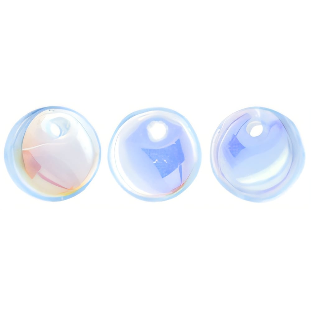 Czech Lentils 6mm Lt Sapphire AB (50pcs)