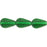 Czech Vintage Style Leaves 12 x 8mm Green Emerald (25pcs)