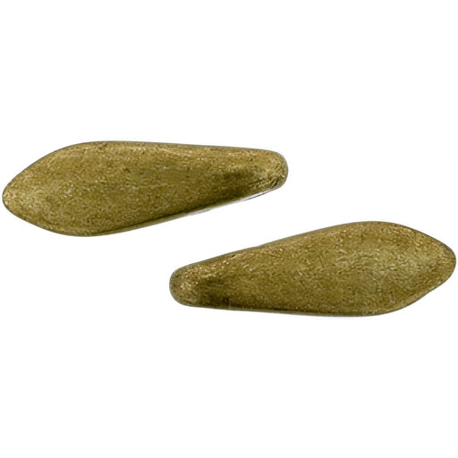 Czech CzechMates Two Hole Daggers 16 x 5mm ColorTrends: Saturated Metallic Emperador (50pcs)