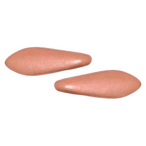 Czech CzechMates Two Hole Daggers 16 x 5mm Matte - Metallic Copper (50pcs)