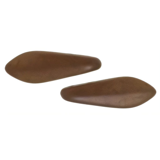 Czech CzechMates Two Hole Daggers 16 x 5mm Matte - Dk Bronze (50pcs)