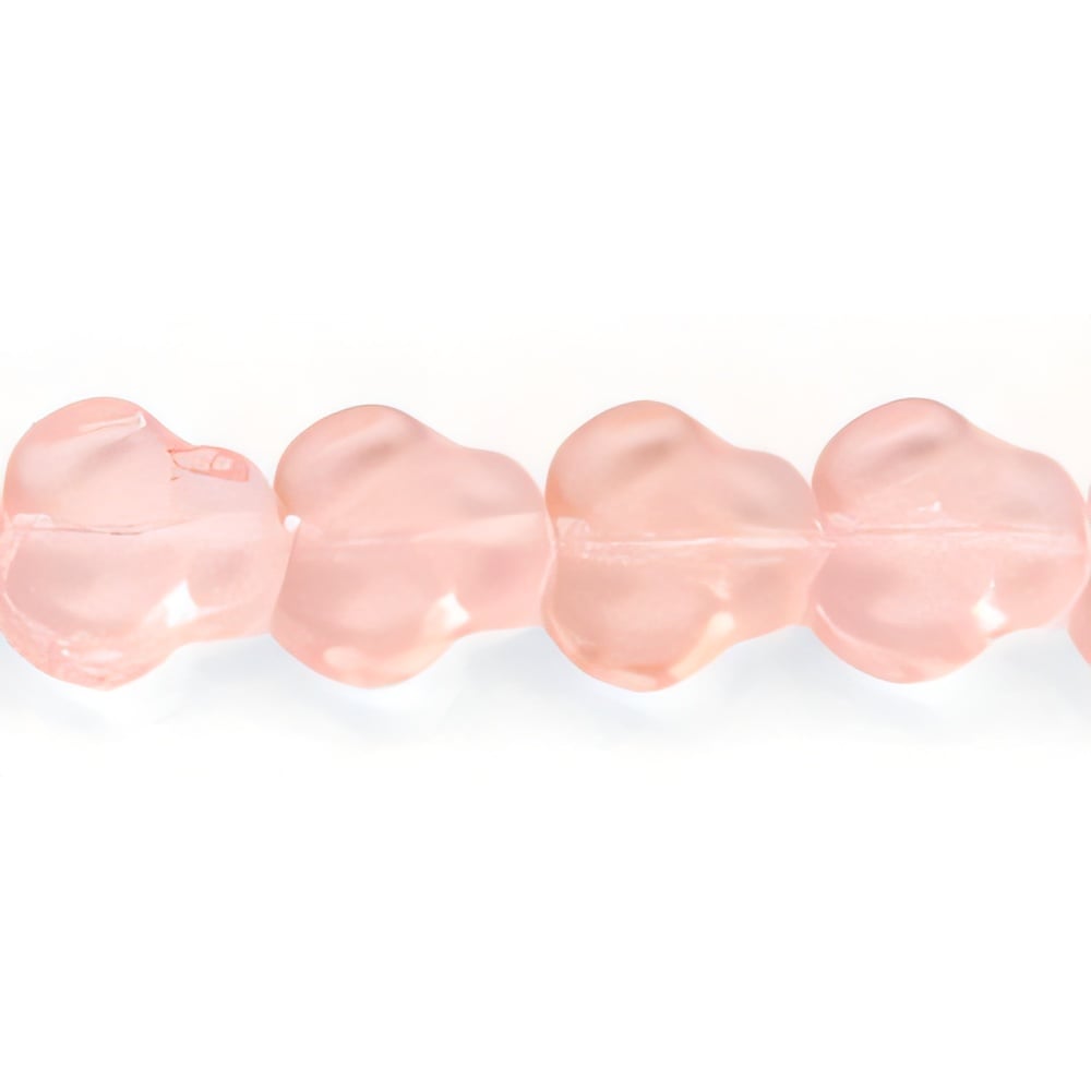 Czech Flat Pansy 9mm Lt Rosaline (25pcs)