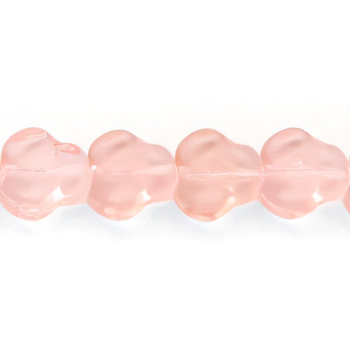 Czech Flat Pansy 9mm Lt Rosaline (25pcs)