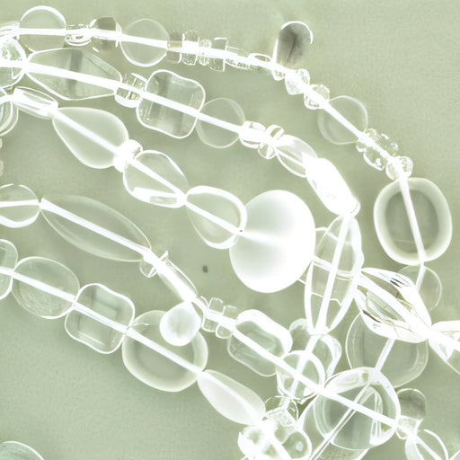 Czech Strung Pressed Bead Mixes Crystal Mix 2