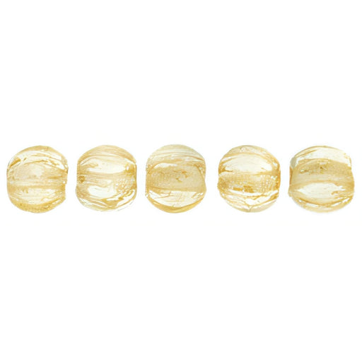 Czech Melon Round 3mm Luster - Transparent Champagne