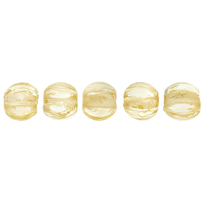 Czech Melon Round 3mm Luster - Transparent Champagne