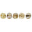 Czech Melon Round 3mm Luster - Transparent Gold/Smokey Topaz